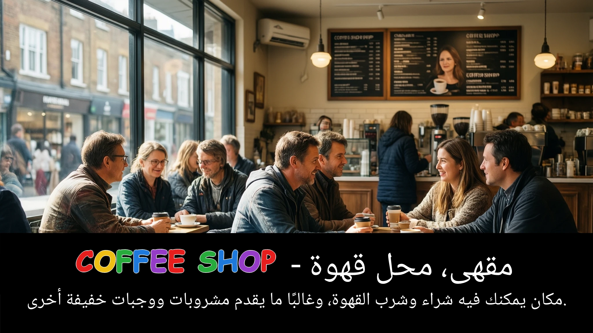 Arabic Illustration for coffee shop
